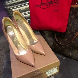 SOLD        Christian Louboutin So Kate Nude Pumps